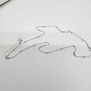 14kt White Gold Diamond By The Yard Necklace .44 CT Diamonds